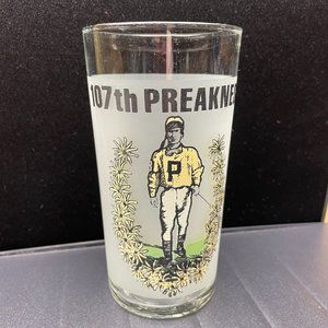 VGUC 107th Official Preakness Stakes Glass, 1982, Pimlico, Baltimore, Md, 12 oz